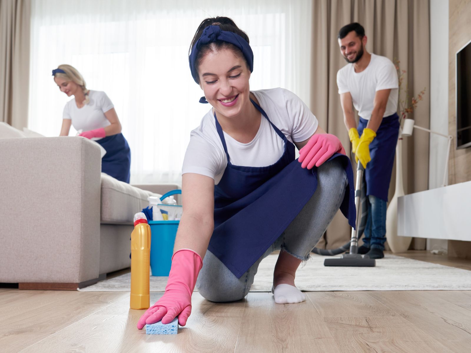 Can Scrub Lou clean small apartments and condos?